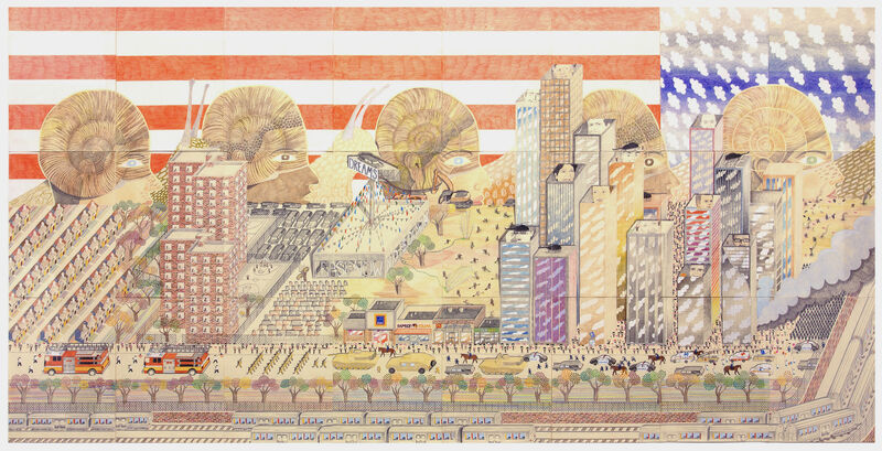 Timothy Wehrle, ‘Gated Community’, 2019, Drawing, Collage or other Work on Paper, Graphite and colored pencil on paper, Shelter