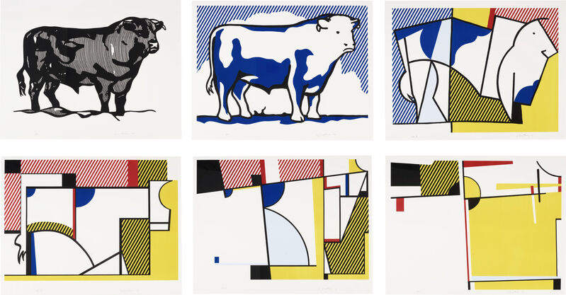 Roy Lichtenstein, ‘Bull Profile suite’, 1973, Print, Lithograph and screenprint, Christopher-Clark Fine Art
