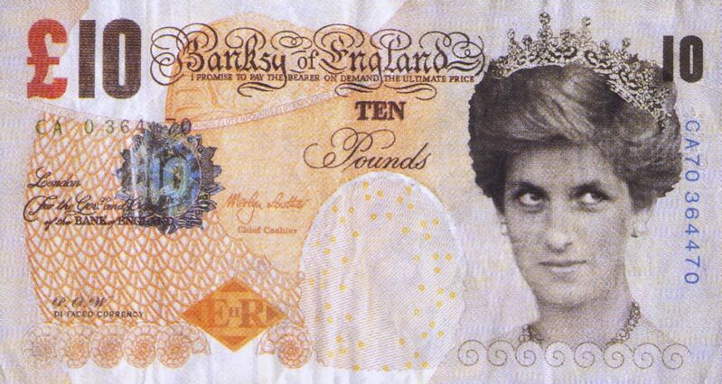 Banksy, ‘Di-faced Tenner’, ca. 2004, Print, Offset Lithograph Printed In Colours, Roseberys