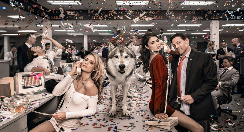 David Yarrow, ‘The Wolves of Wall Street 2 (Color)’, 2019, Photography, Archival Pigment Print, CAMERA WORK