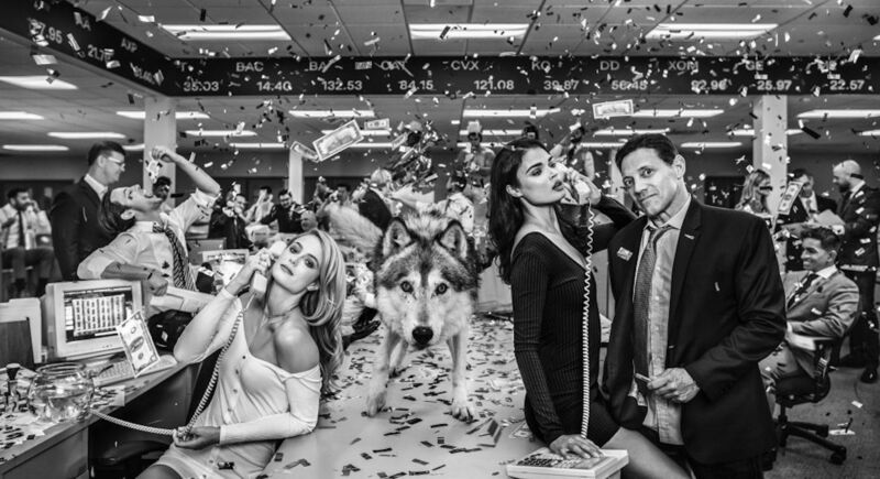 David Yarrow, ‘The Wolves of Wall Street’, 2019, Photography, Digital Pigment Print on Archival 315gsm Hahnemuhle Photo Rag Baryta Paper, Isabella Garrucho Fine Art