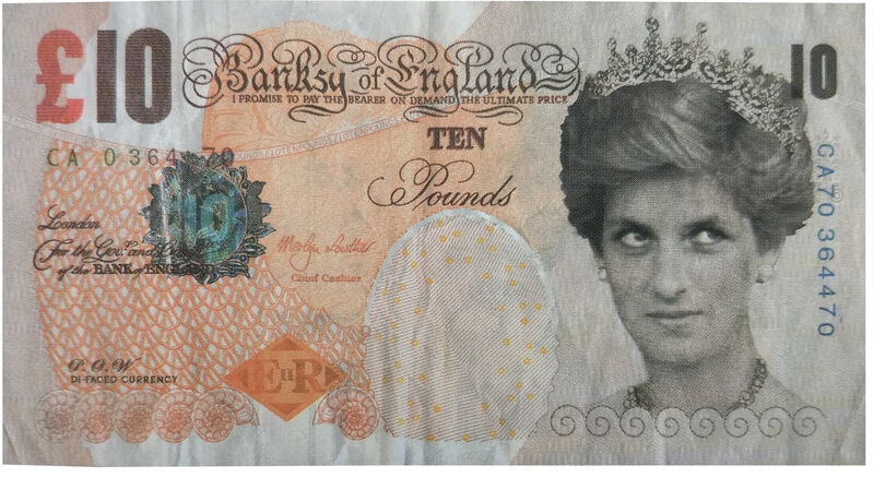 Banksy, ‘Di-Faced Tenner Note (Ten Pounds)’, 2004, Print, Print on paper, Maddox Gallery
