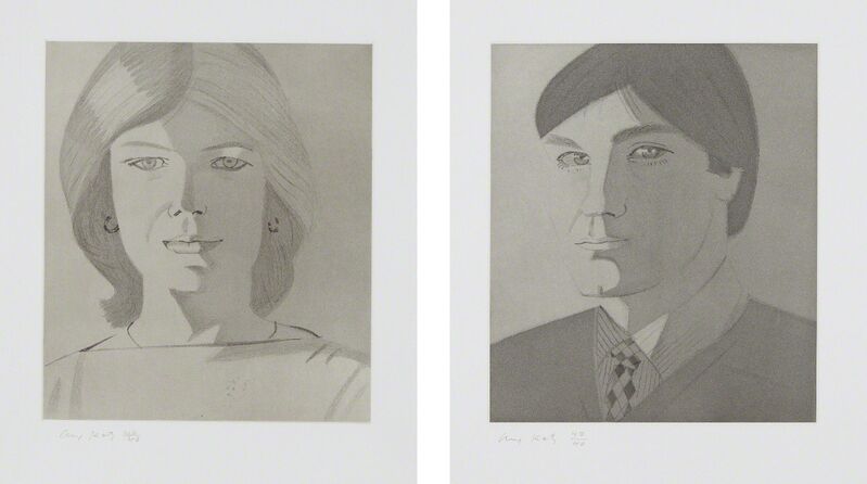 Alex Katz, ‘Give Me Tomorrow: two plates’, 1983, Print, Two etchings with aquatint, on Hahnemühle paper, with full margins, Phillips