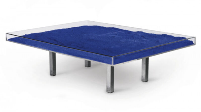 Yves Klein, ‘Blue Table’, 1963, Other, Glass, plexiglas and dry blue pigment, David Benrimon Fine Art