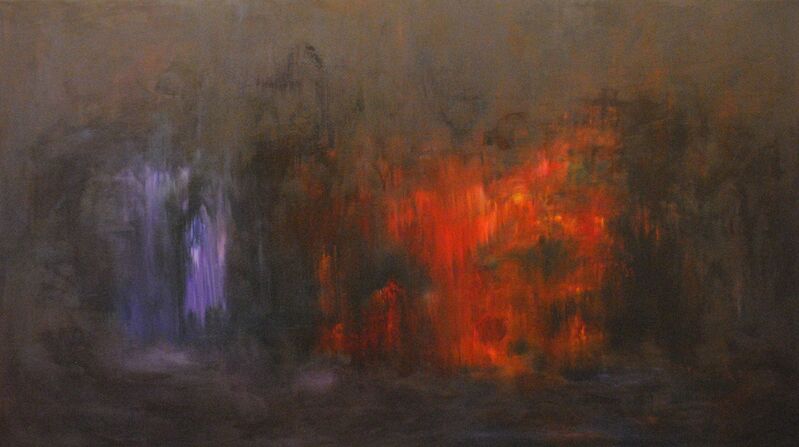 MD Tokon, ‘Fire in the night’, 2014, Painting, Acrylic on Canvas, Isabella Garrucho Fine Art