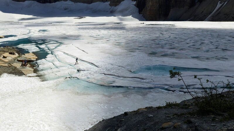 Ian van Coller, ‘Walking on Grinnell Glacier’, 2013, Photography, Archival Pigment Print, Circuit Gallery