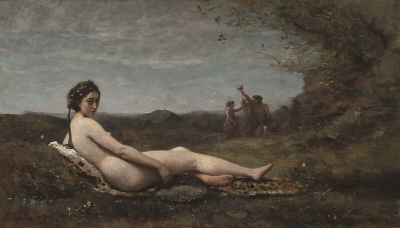 Jean-Baptiste-Camille Corot, ‘The Repose’, 1860-reworked c. 1865/70, Painting, Oil on canvas, Clark Art Institute