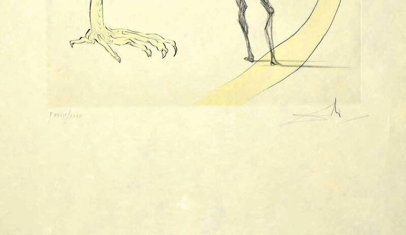 Salvador Dalí, ‘Picasso: A Ticket to Glory’, 1974, Print, Etching on paper, Wallector