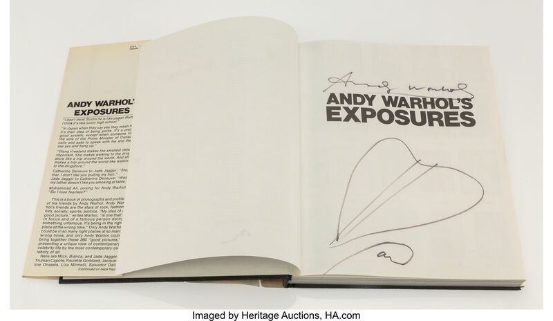 Andy Warhol, ‘Andy Warhol's Exposures’, 1979, Print, Hardcover book with offset lithograph dust jacket, Heritage Auctions