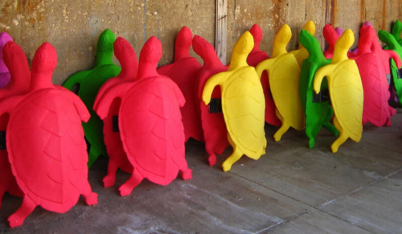 Cracking Art Group, ‘Mama Sea Turtle’, Sculpture, Recyclable Plastic, Galleria Ca' d'Oro