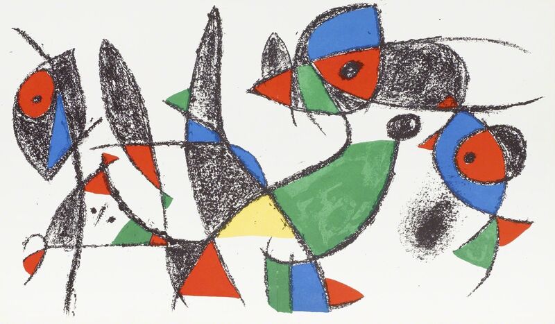 Joan Miró, ‘Lithograph II, two from the same series [Mourlot 1039]’, 1975, Print, Lithograph in colours, Roseberys