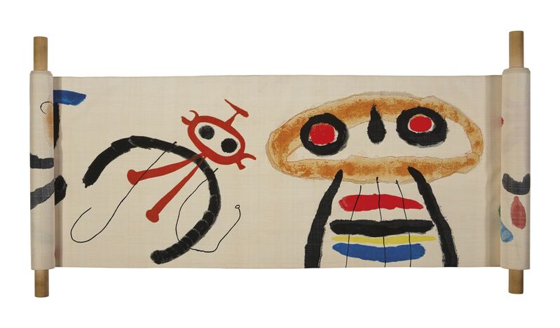 Joan Miró, ‘Makemono’, 1950-55, Print, Lithograph in colors, on natural Chanton silk, Christie's