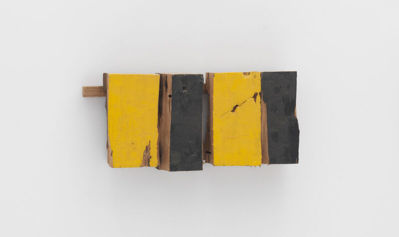 Richard Nonas, ‘Untitled’, 1992, Sculpture, Wood and oil paint (yellow/black), OV Project