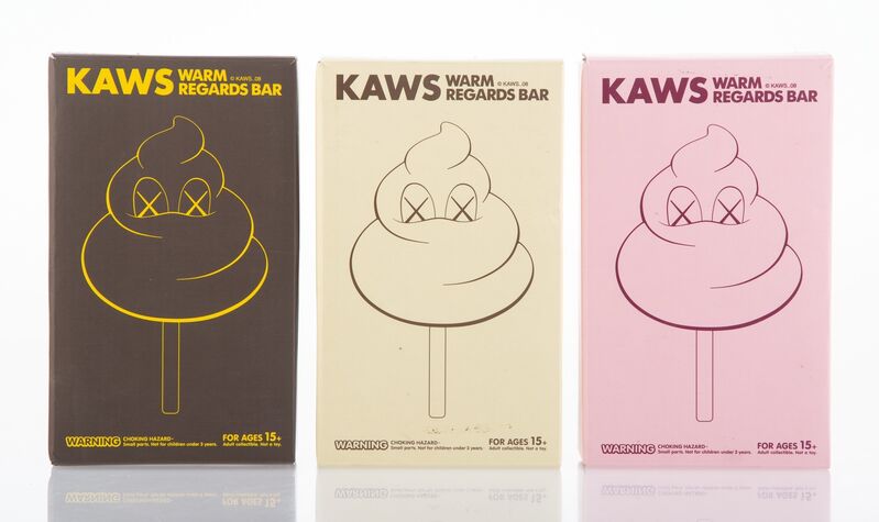 KAWS, ‘Warm Regards Bar (three works)’, 2008, Ephemera or Merchandise, Painted cast vinyl, Heritage Auctions