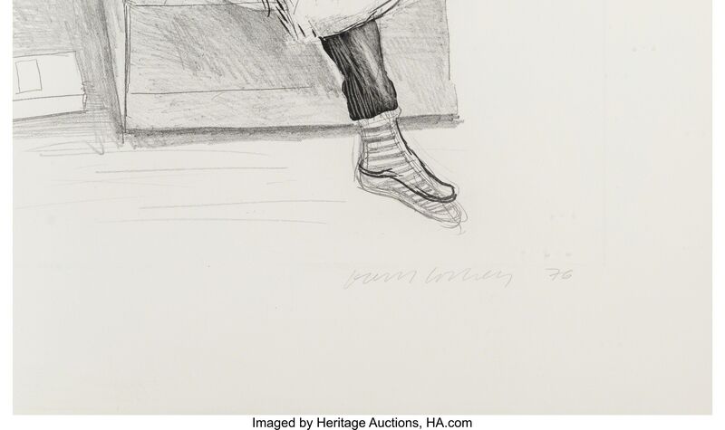David Hockney, ‘Celia Observing’, 1976, Print, Aquatint, etching, and drypoint on Rives BFK paper, Heritage Auctions