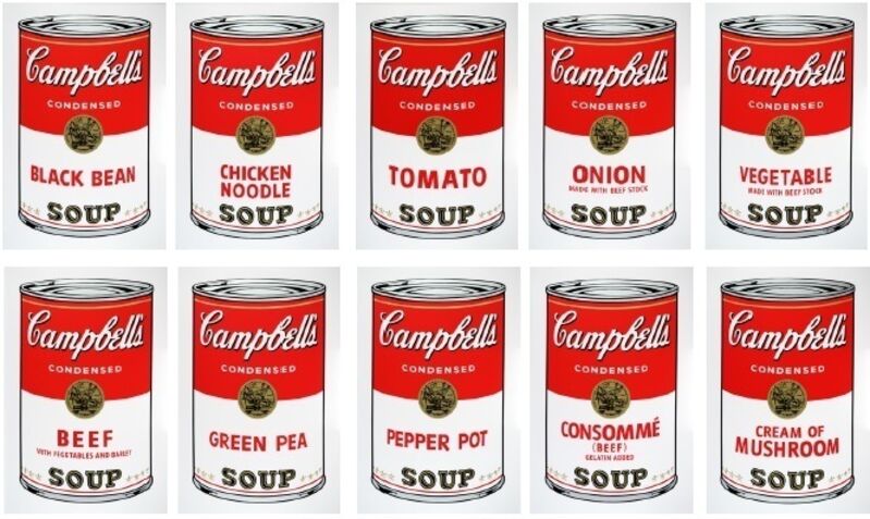 Andy Warhol, ‘Soup cans (Sunday B Morning Portfolio of 10)’, 1980, Print, Silkscreen on museum board, Fine Art Auctions Miami