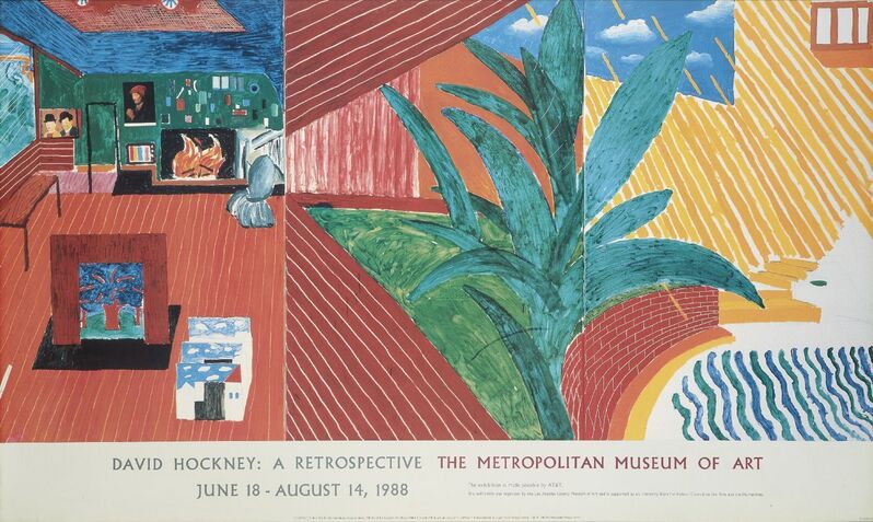 David Hockney, ‘The New World Festival of the Arts; and Metropolitan Museum of Art Retrospective’, 1988, Posters, Two offset lithographic posters in colours on wove, Roseberys