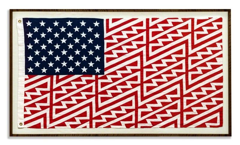 FAILE, ‘Star Spangled Shadows - B2551’, 2016, Sculpture, Hand Embroidered Appliqué on Linen with Custom Brass Eyelets, The Garage Amsterdam