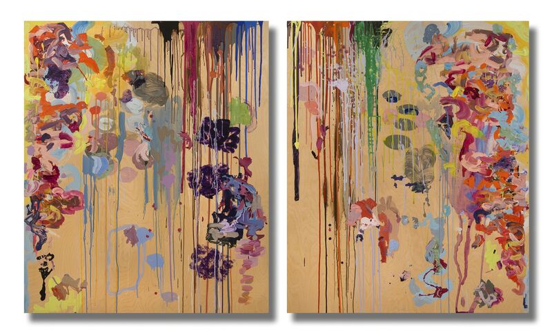 Ginny Sykes, ‘All Of It (Diptych)’, Painting, Acrylic and Collage on Wood Panels, gallery 1871