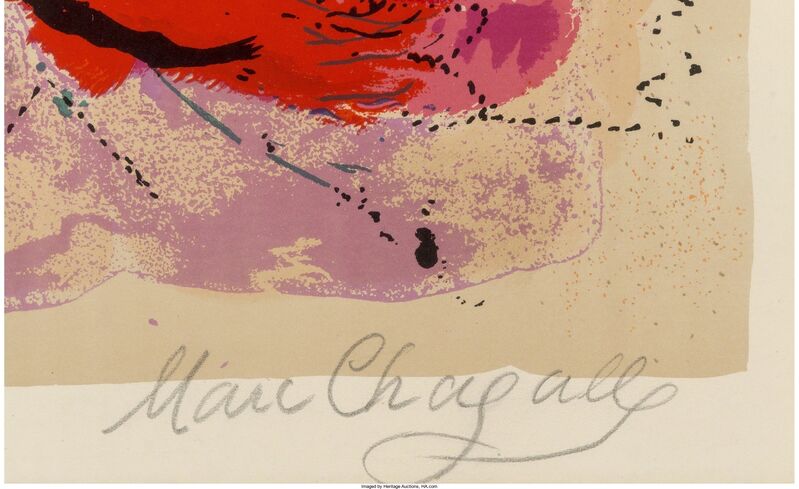Marc Chagall, ‘L’écuyère au cheval rouge’, 1957, Print, Lithograph in colors, Heritage Auctions