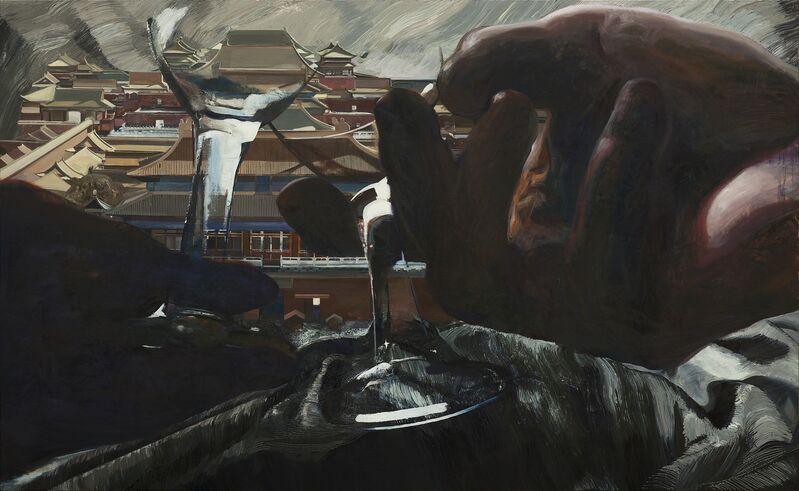 Wang Zhibo 王之博, ‘Fake Fate 虛假命運’, 2018, Painting, Oil on canvas 布上油畫, Edouard Malingue Gallery