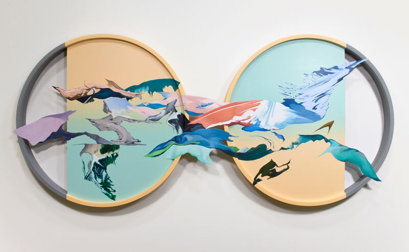 Wang Ziling, ‘Lost in fleeting distance,’, 2019, Painting, Acrylic on wood panel, HOFA Gallery (House of Fine Art)