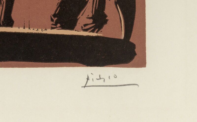 Pablo Picasso, ‘Picador entrant dans l'Arène’, 1959, Print, Linocut in colors on Arches paper, Heritage Auctions