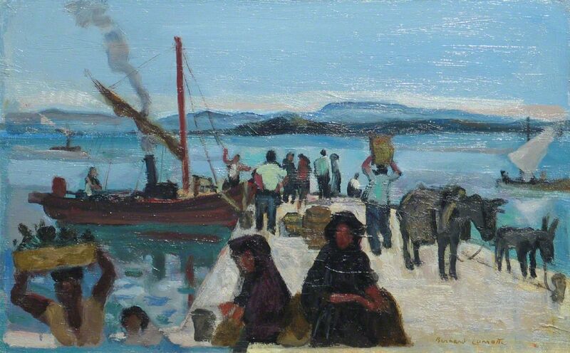 Bernard Lamotte, ‘Le Bateau de Peche- Grece (Fishing Boat- Greece)’, 20th Century, Painting, Oil on board, Vose Galleries