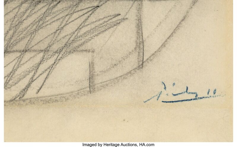 Pablo Picasso, ‘Pot et compotier avec fruits’, 1919, Other, Pencil on paper, Heritage Auctions