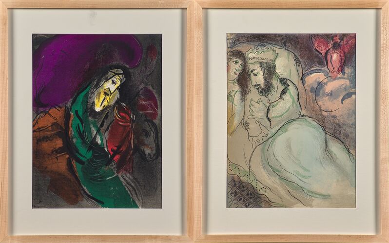 Marc Chagall, ‘David and Absalom and Sarah and Abimelech from The Bible series’, Print, Two lithographs in colors, Rago/Wright/LAMA
