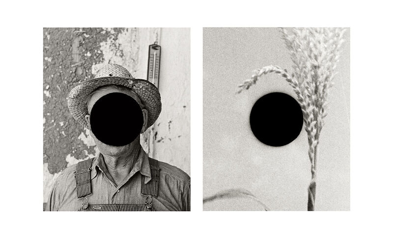 Bill McDowell, ‘Detail of Mr. Tronson, Farmer Near Wheelock, ND, 1936 (Russell Lee) / Detail of Untitled, Alabama, 1936 (Walker Evans)’, 2015, Photography, Archival inkjet print, Light Work