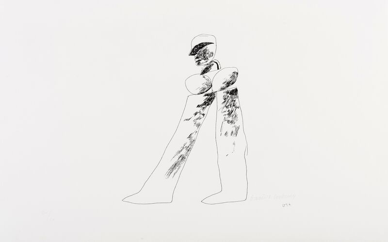 David Hockney, ‘Man (Mikro 20)’, 1964, Print, The rare lithograph, Forum Auctions