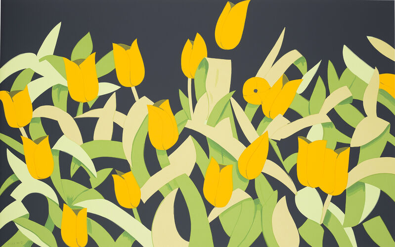 Alex Katz, ‘Yellow Tulips’, 2014, Print, Screenprint in colours, on museum board, the full sheet., Phillips