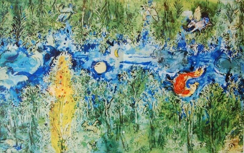Marc Chagall, ‘The Enchanted Forest’, 1958, Reproduction, Photocolor on paper, Baterbys