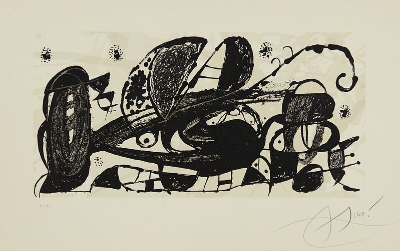 Joan Miró, ‘Joan Miró’, 1974, Print, Lithograph in black and beige, on Guarro paper, with full margins., Phillips
