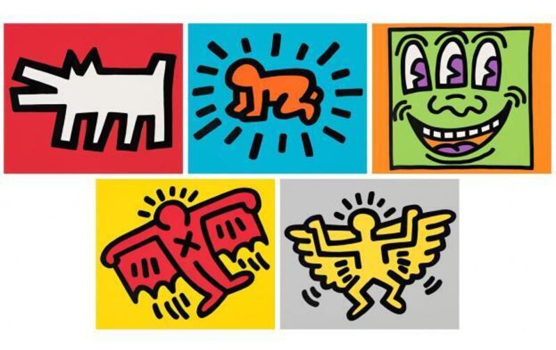 Keith Haring, ‘Icons’, 1990, Print, Lithograph on Arches cover paper, ARUSHI