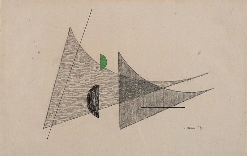 Luigi Veronesi, ‘Untitled’, 1967, Mixed Media, Mixed media on paper, Finarte