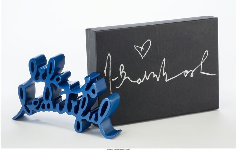 Mr. Brainwash, ‘Life is Beautiful Sculpture (Blue)’, 2015, Other, Cast resin, in original box, Heritage Auctions