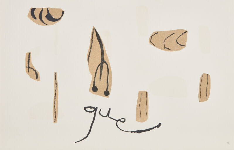 Joan Miró, ‘L'Enfance d'Ubu (Ubu's Childhood): three signed plates’, 1975, Print, Eight lithographs in colors, on Arches paper, with full margins, contained in the original beige linen-covered portfolio with one of the unsigned lithographs mounted to the front (as issued), with colophon and title pages., Phillips