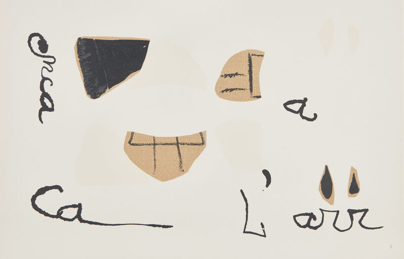 Joan Miró, ‘L'Enfance d'Ubu (Ubu's Childhood): three signed plates’, 1975, Print, Eight lithographs in colors, on Arches paper, with full margins., Phillips