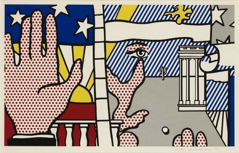 Roy Lichtenstein, ‘INAUGURAL PRINT (CORLETT 151)’, 1977, Print, Color screenprint on Arches 88 paper, Doyle