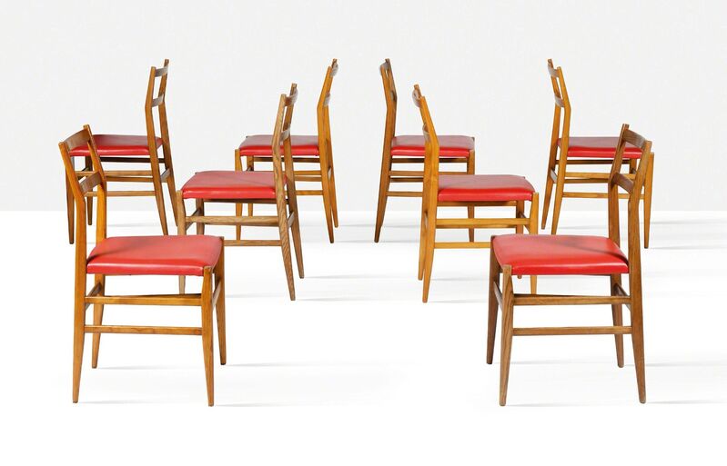Gio Ponti, ‘Set of 16 Leggera chairs’, 1952, Design/Decorative Art, Wood, fabric, Aguttes