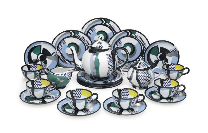 Roy Lichtenstein, ‘Tea Set’, 1984, Design/Decorative Art, The complete set of 21 glazed porcelain dishes, Christie's