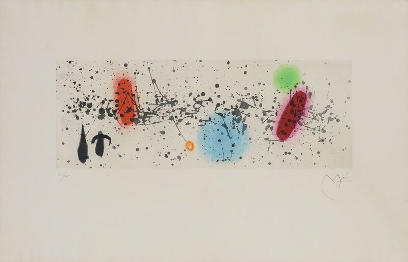 Joan Miró, ‘Ouvrage Du Vent II (D. 343)’, 1962, Print, Color aquatint, on Rives BFK paper, Doyle