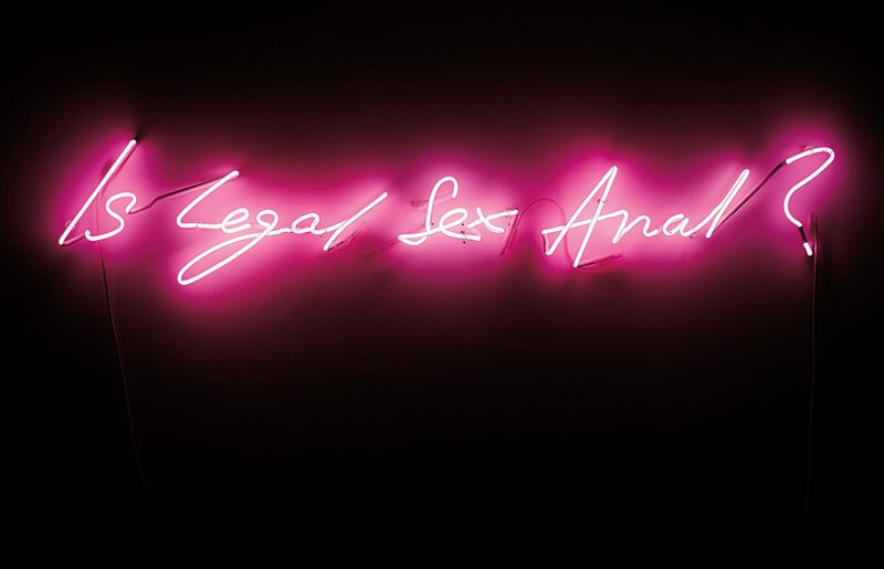 Tracey Emin, ‘Is Legal Sex Anal?’, 1998, Installation, Pink neon, Phillips