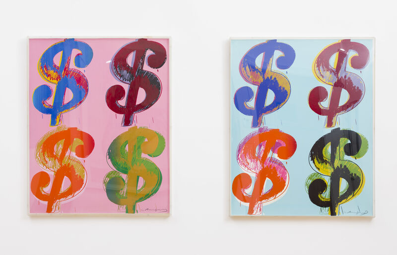Andy Warhol, ‘$ [set of two]’, 1982, Print, Silkscreen ink on board, TW Fine Art