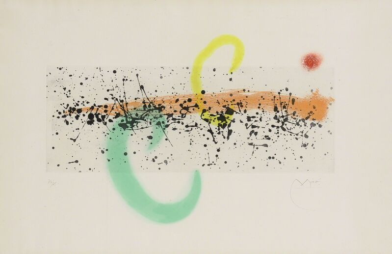 Joan Miró, ‘Lune Et Vent (D. 346)’, 1963, Print, Color aquatint, on Rives BFK paper, Doyle