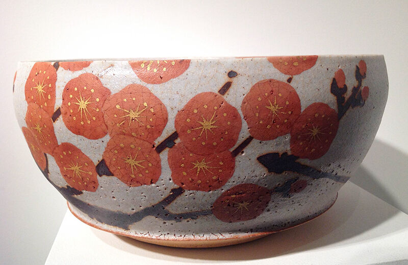 Mochizuki Shu, ‘Bowl with Red Plum Blossom Design’, 2013, Design/Decorative Art, Stoneware, Onishi Gallery