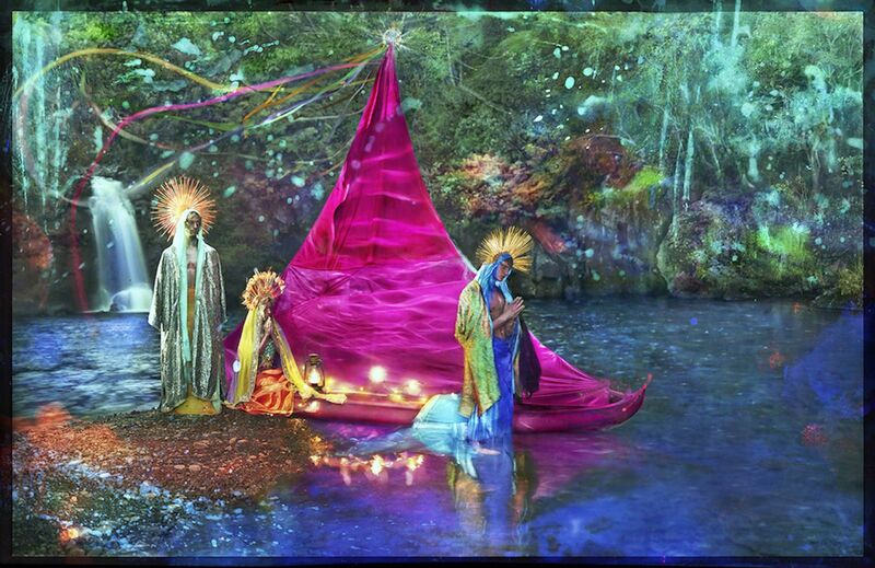 David LaChapelle, ‘A New World’, 2017, Print, Hand-painted negative-pigment print, Pearl Lam Galleries