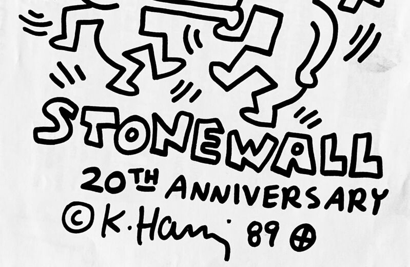 Keith Haring, ‘Keith Haring Stonewall 20th anniversary poster (Keith Haring LGBT Community Center mural)’, 1989, Posters, Offset lithograph, Lot 180 Gallery